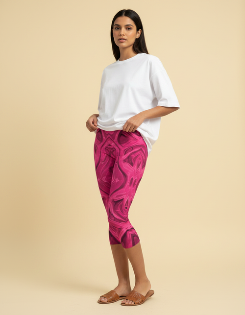 Petal capri leggings