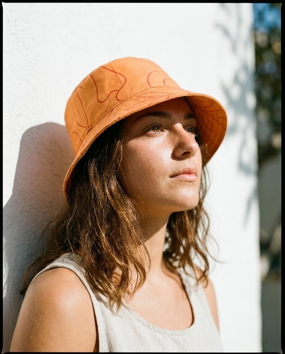 Citrus Orange Elysium bucket hats — view 1 of 2