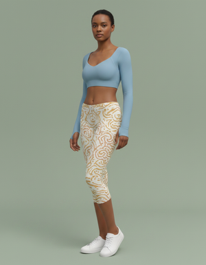 Lemon Yellow Mirage leggings