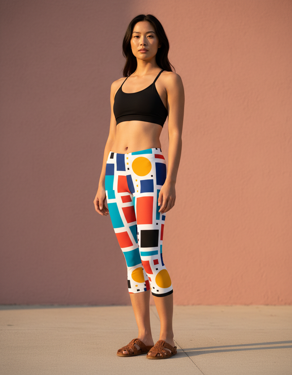 Memphis Collection capri leggings