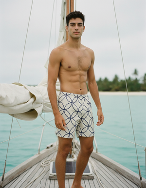 Rhodonite Aoi men's swim trunks