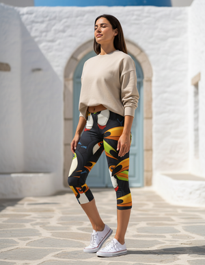 Tropique Leggings Capri Leggings — Dripper