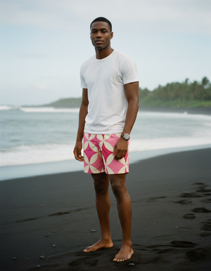 Electric Fuchsia Mizuki men's swim trunks