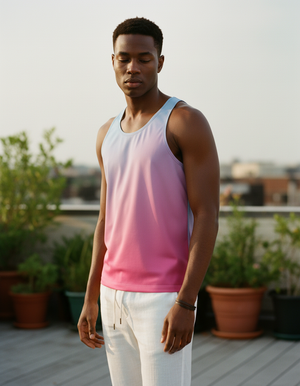 Blue Aura Elysium Tank Top Men's Tank Top — Dripper