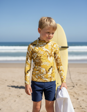 Yellow Mizuki Kids Rash Guard Kids Rash Guard — Dripper