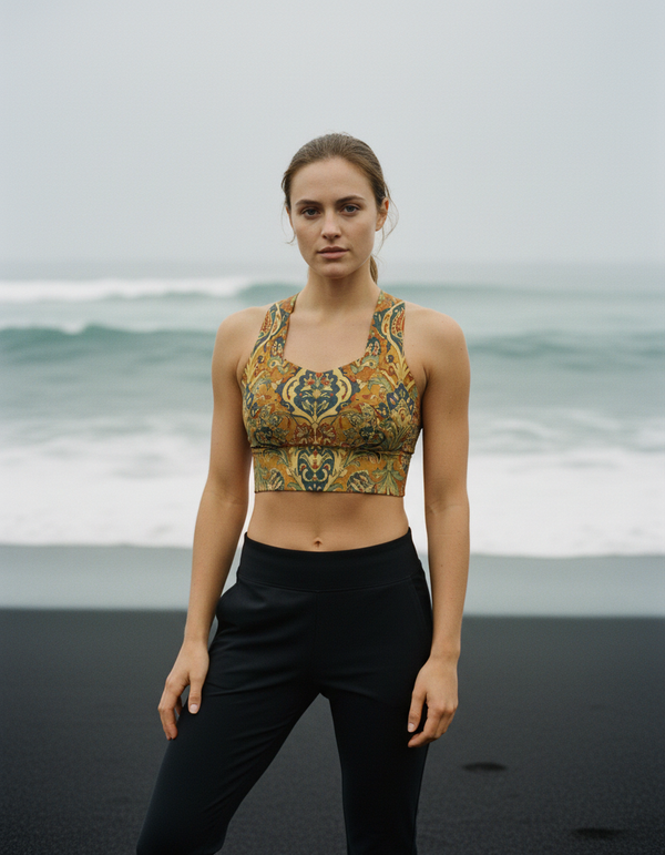 Ottoman Floral longline sports bras