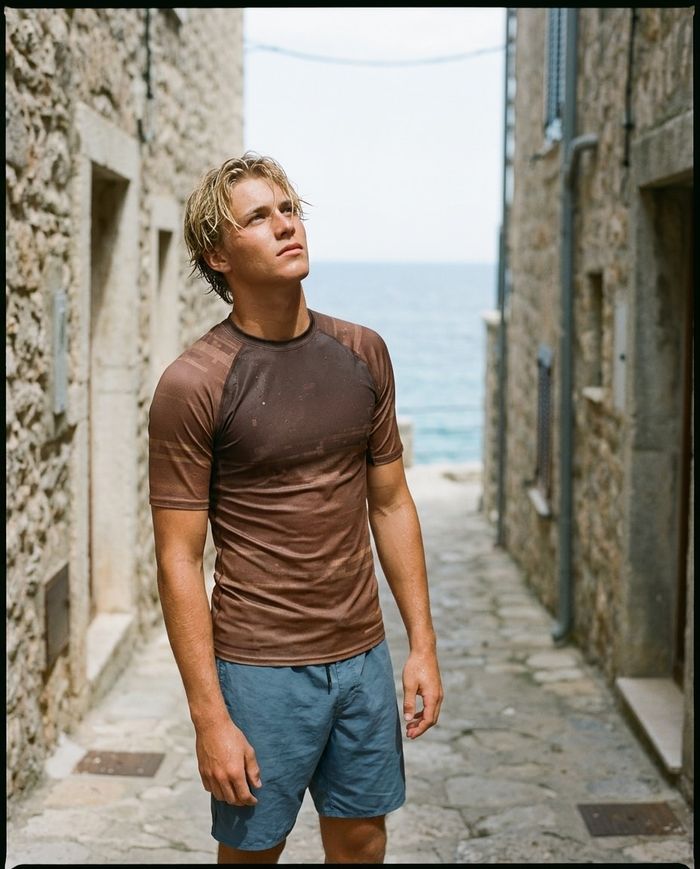 Rashguard — Men's Coffee Bean Mosaic