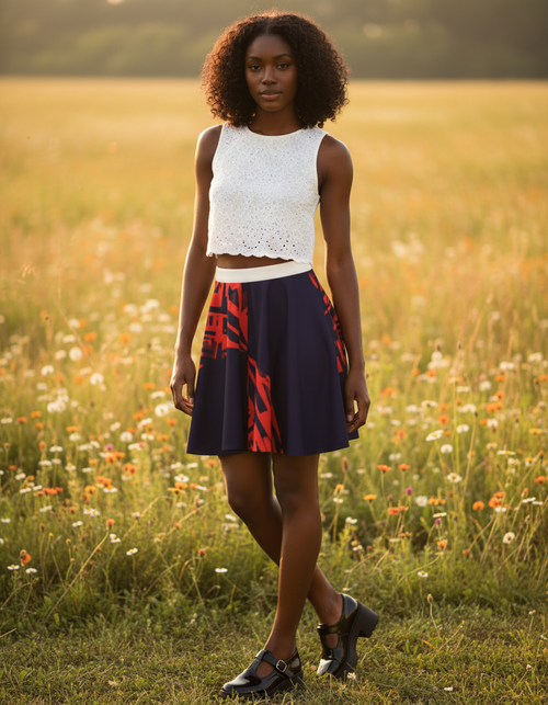 Vivid Skater Skirt