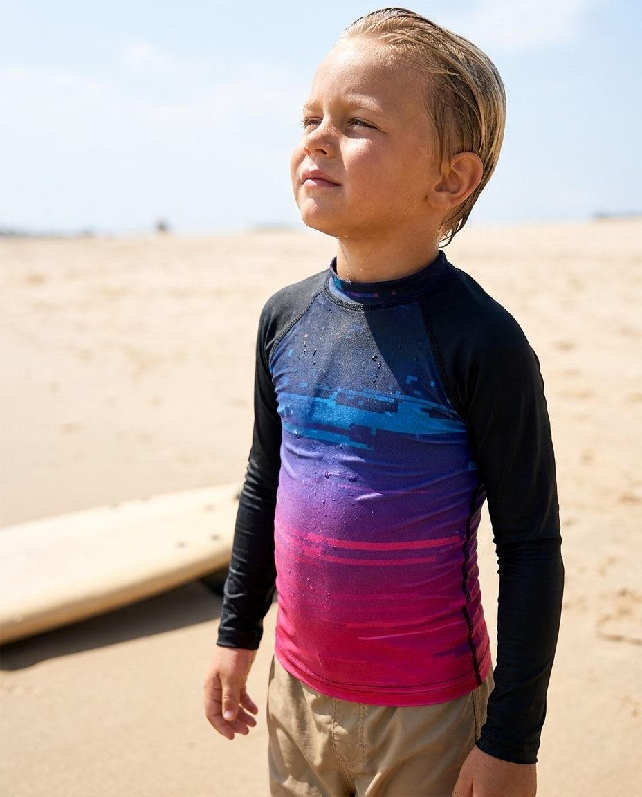Mosaic Rash Guard Kids Rash Guard — Lolekai