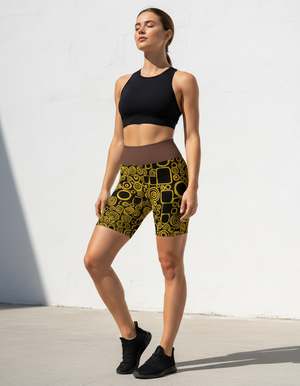 Chiaroscuro Yoga Shorts Yoga Shorts — Dripper