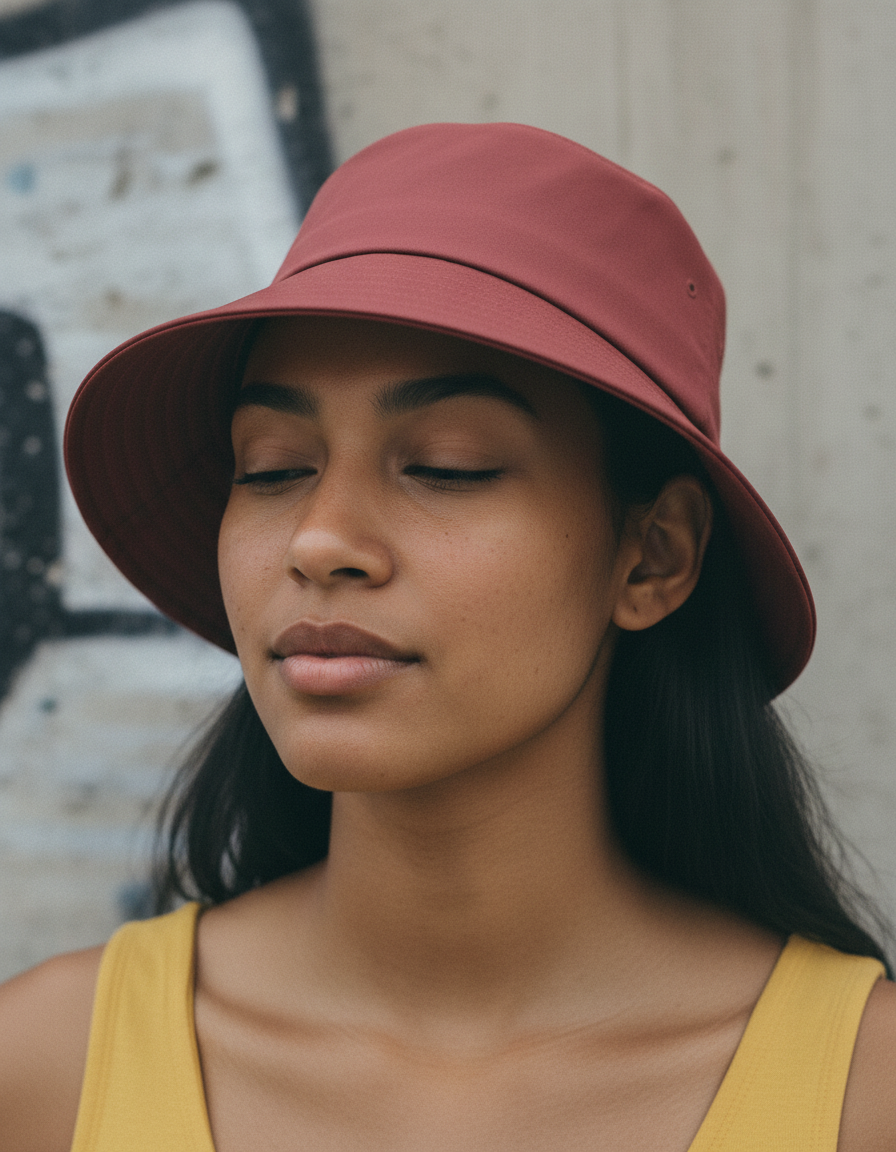 Bucket hat in Cordovan