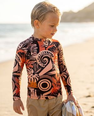 Boys Makani Lehua boys youth rashguards