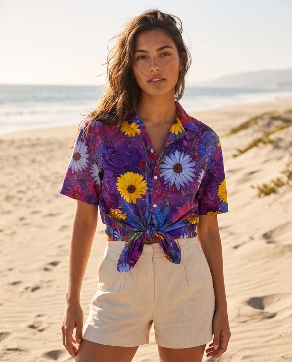 Wildflower Collection women's hawaiian shirts