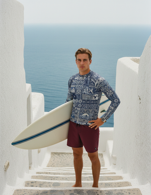 Men's Blue Aura Zafiro men's rashguards