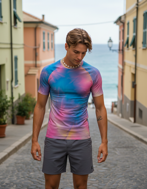 Rhodonite Frost Rash Guard Men's Rashguard — Lolekai