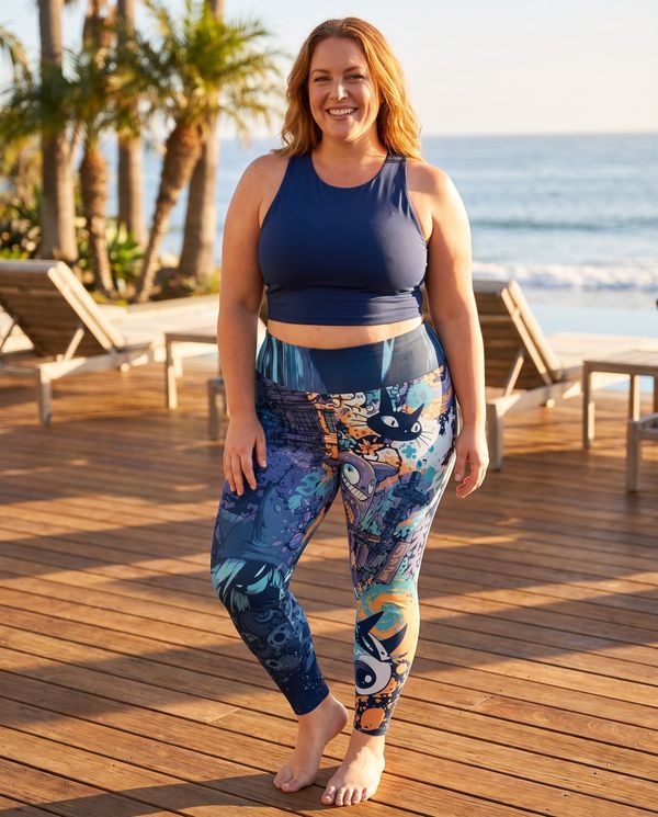 Neonoir plus size leggings