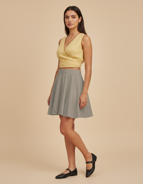 Cool Taupe Beach Skirt