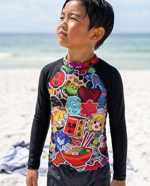 Yurei Rash Guard Kids Rash Guard — Lolekai