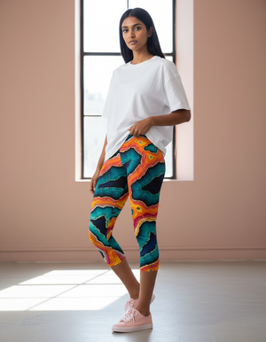 Opal Capri Leggings Capri Leggings — Dripper