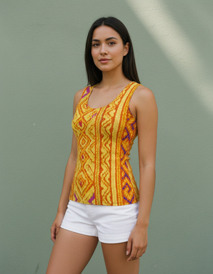 Women's Yellow Vibrance tank tops