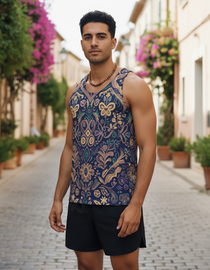 Rhodonite Vibrante Tank Top Men's Tank Top — Dripper