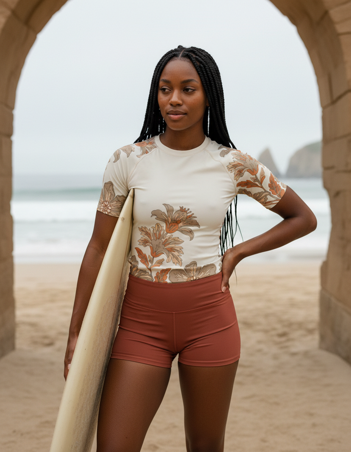 Rashguard — Women's White Onyx Aurelia
