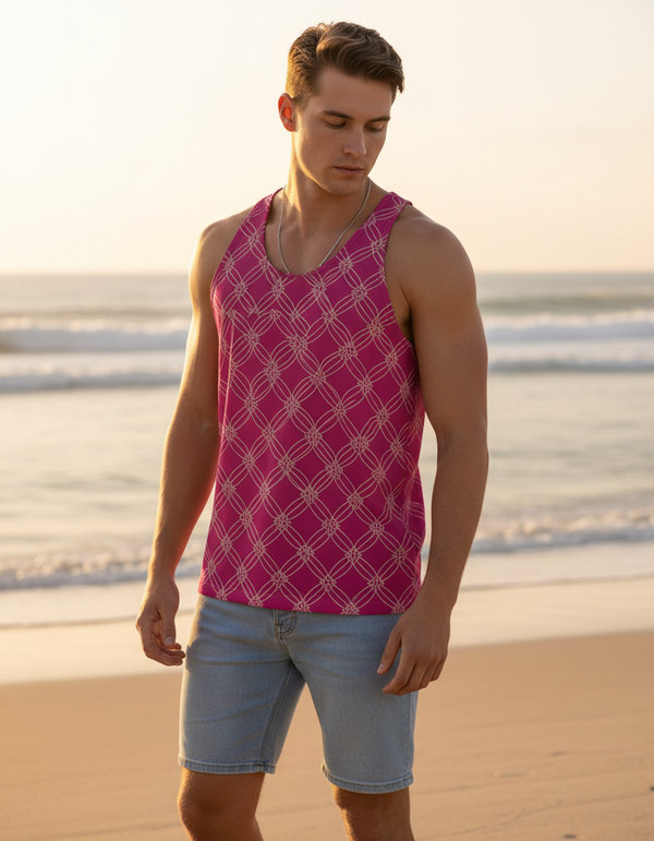 Rose Graphic Collection men's tank tops