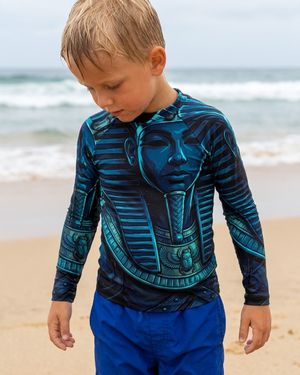 Boys Pharaoh Warrior boys rashguards