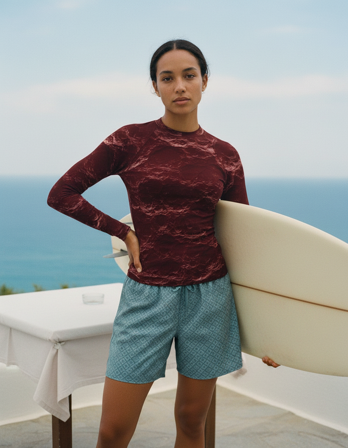 Rashguard — Women's Fiery Red Eclipse