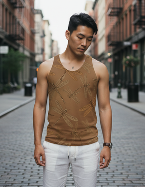 Amber Haze Zephyr Tank Top Men's Tank Top — Dripper