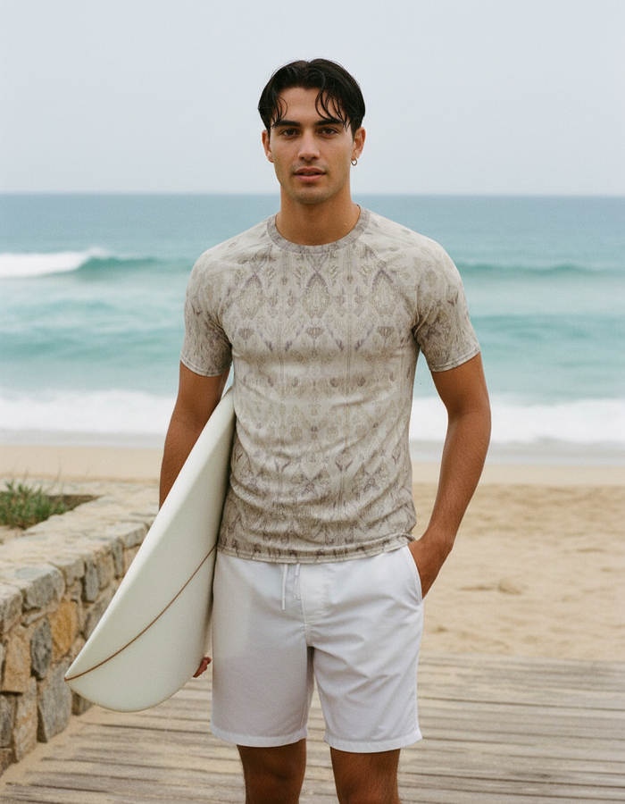 Rashguard — Men's White Onyx Siam