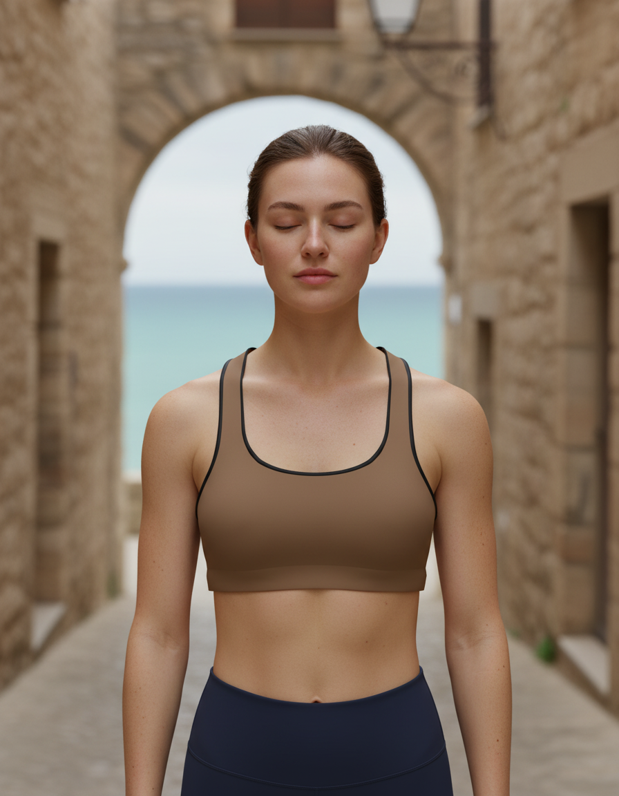 Classic Sports Bra in Hazelnut