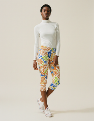Runway Chartreuse Rimpa leggings