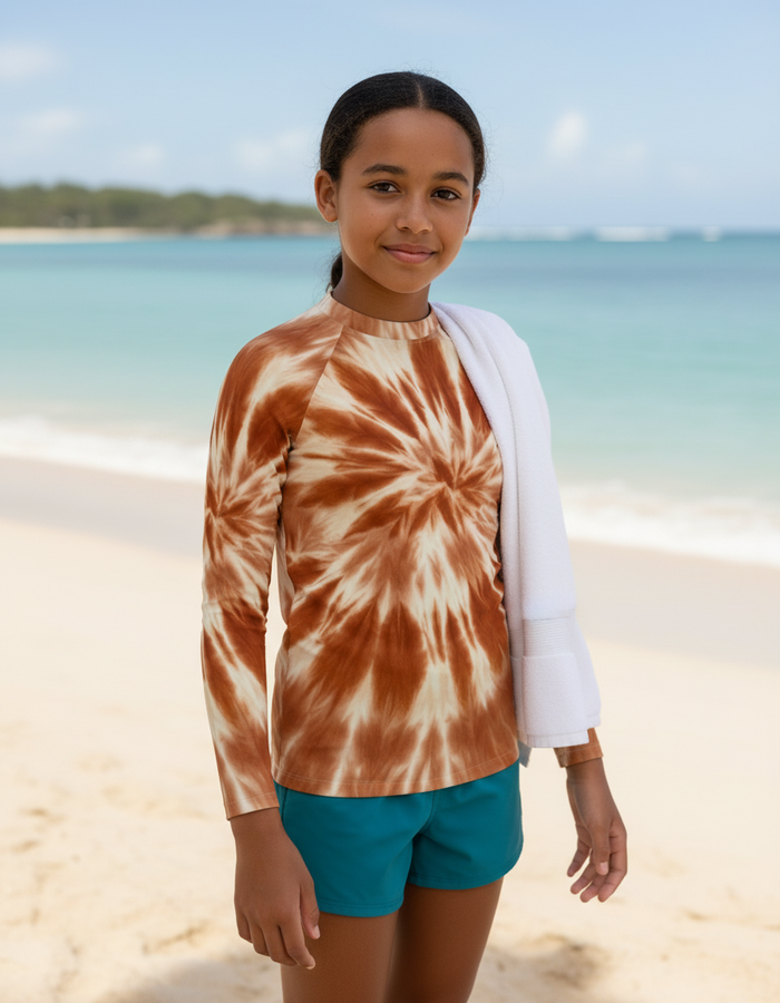 Rashguard — Youth Burnt Sienna Nebula