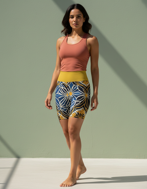 Kaleido Yoga Shorts Yoga Shorts — Dripper