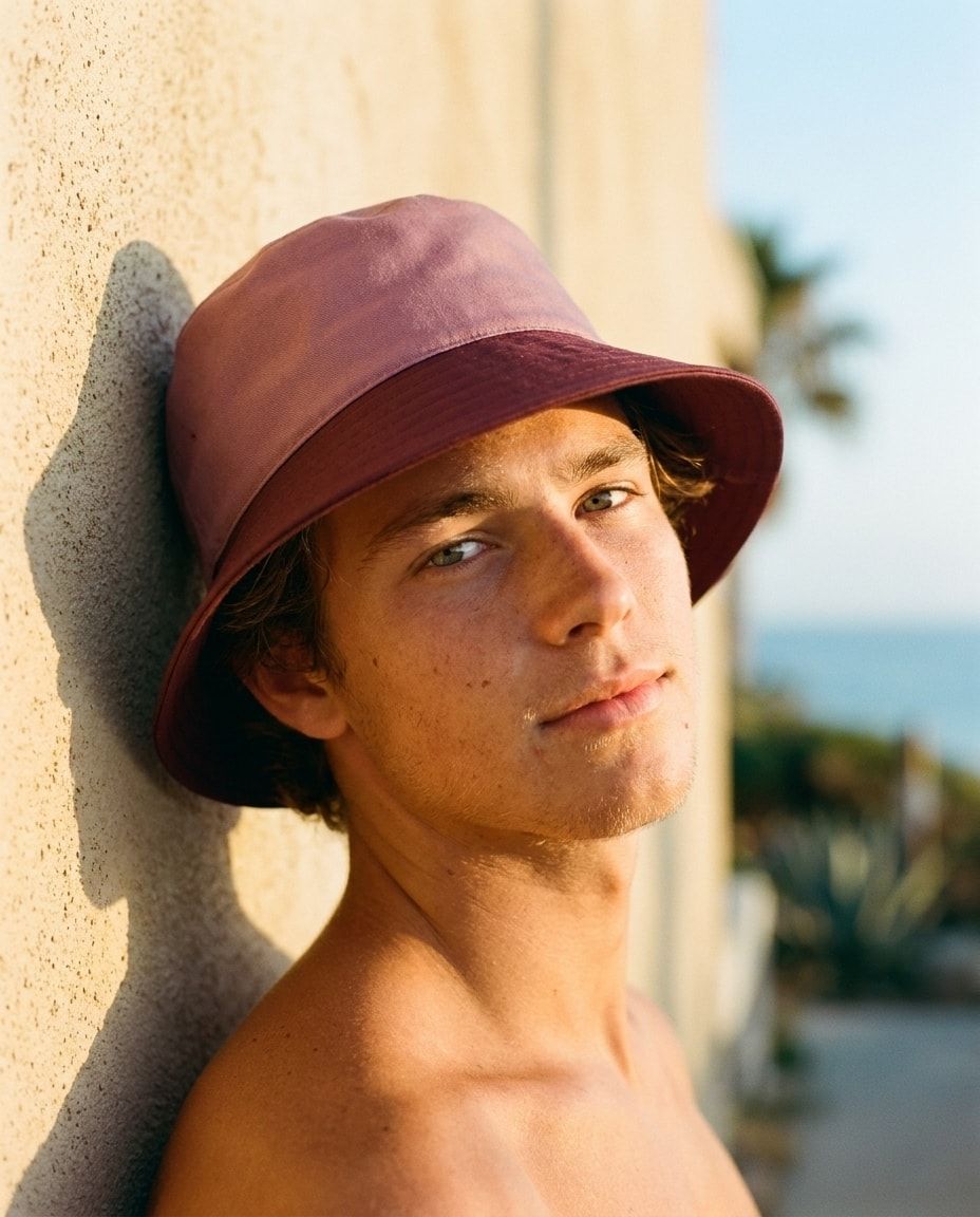 Amaranth Graphite & Silver bucket hats