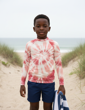 Tea Rose Nebula Kids Rash Guard bikini — Dripper