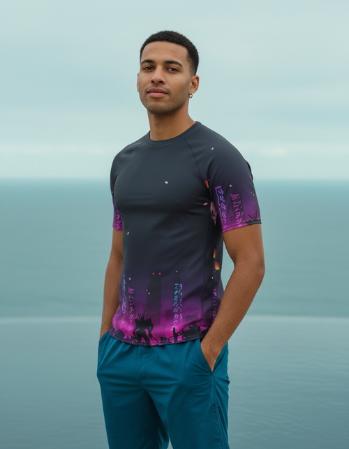 Nebula Rash Guard Men's Rashguard — Dripper