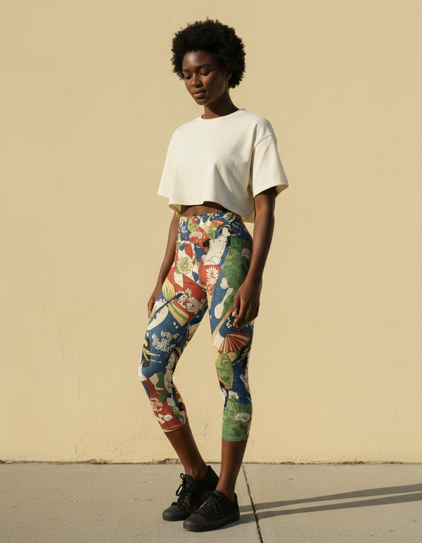 Utamaro Collection capri yoga leggings