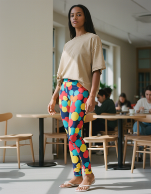 Yellow Kumo full-length leggings