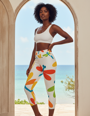 Dragonfly Bikinis capri yoga leggings