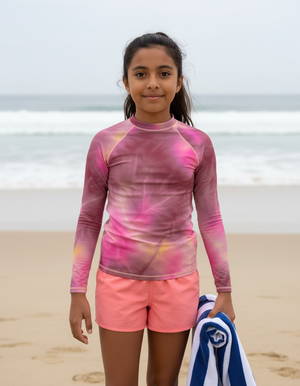 Amaranth Frost Rash Guard Youth Rash Guard — Dripper