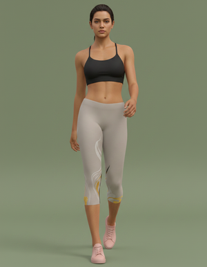 Liquid Marble Capri Leggings capri leggings