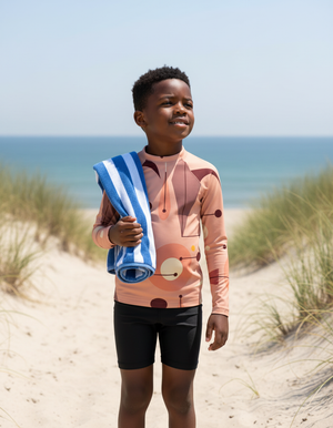 Tea Rose Echo Rash Guard Kids Rash Guard — Dripper