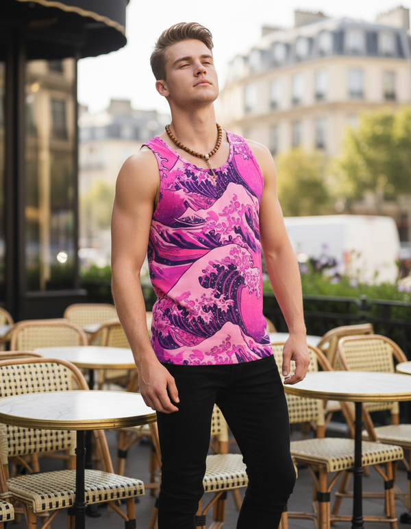 Hokusai Collection tank tops