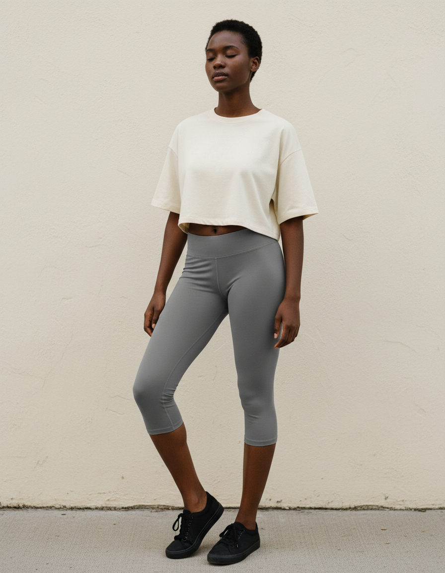 Capri Leggings in Smoke
