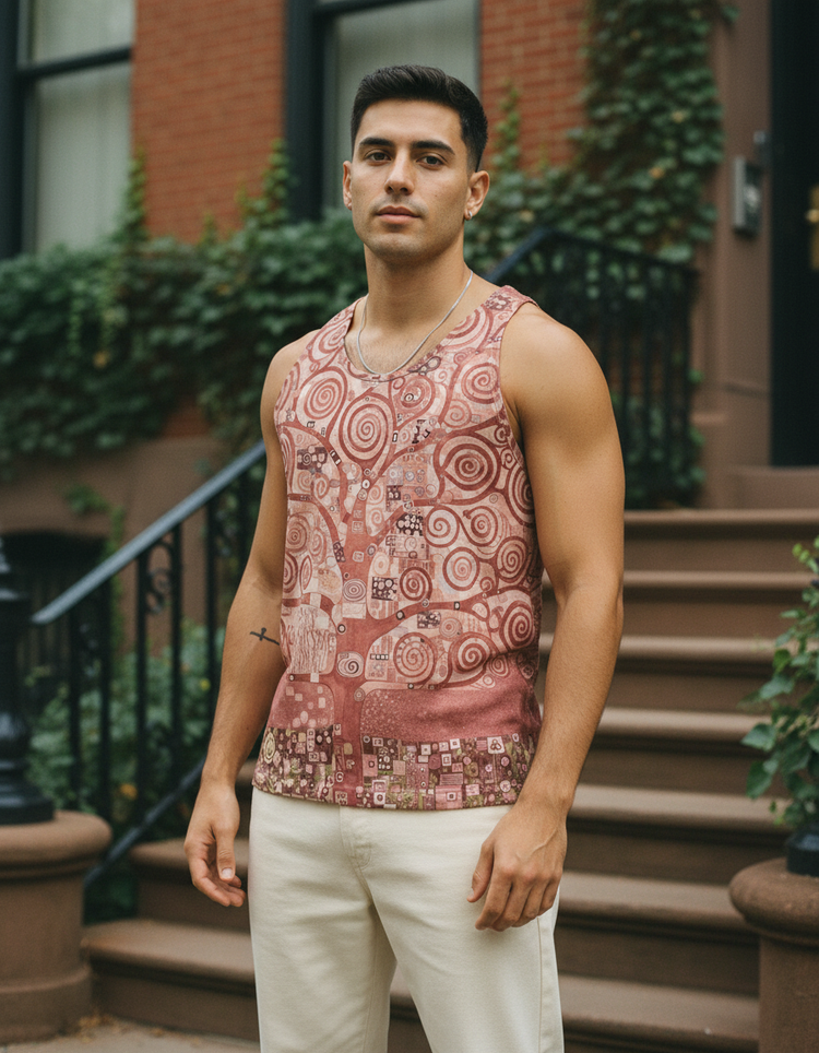 Men's Klimt Tree of Life Tank Top
