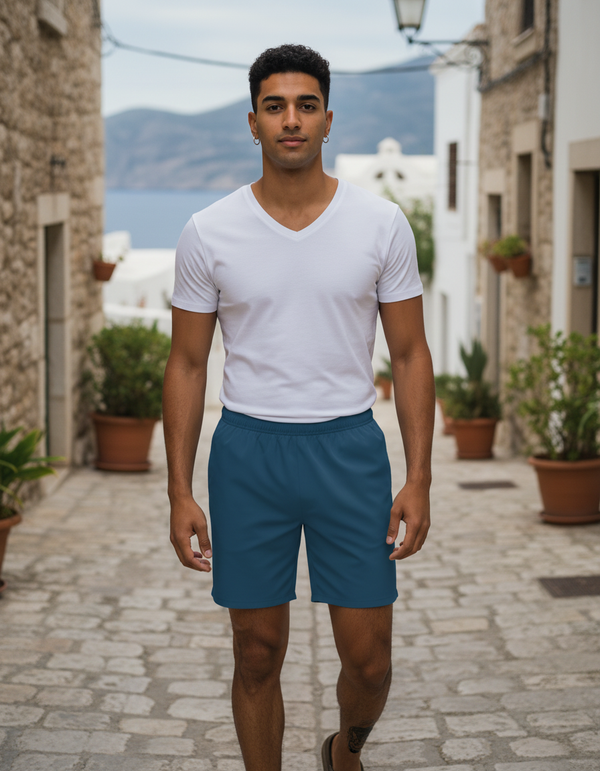 Men's Swim Trunks in Marine Blue