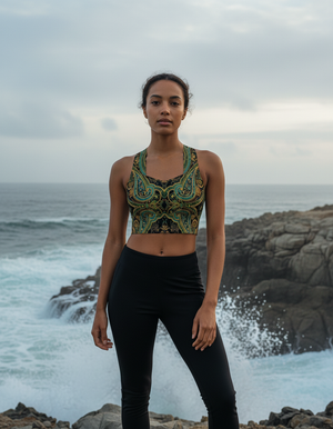 Zarafshan Sports Bra Longline Sports Bra — Dripper