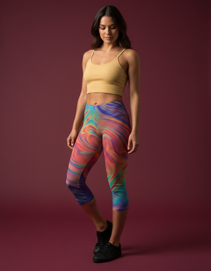 Aurora Capri Leggings Capri Leggings — Dripper